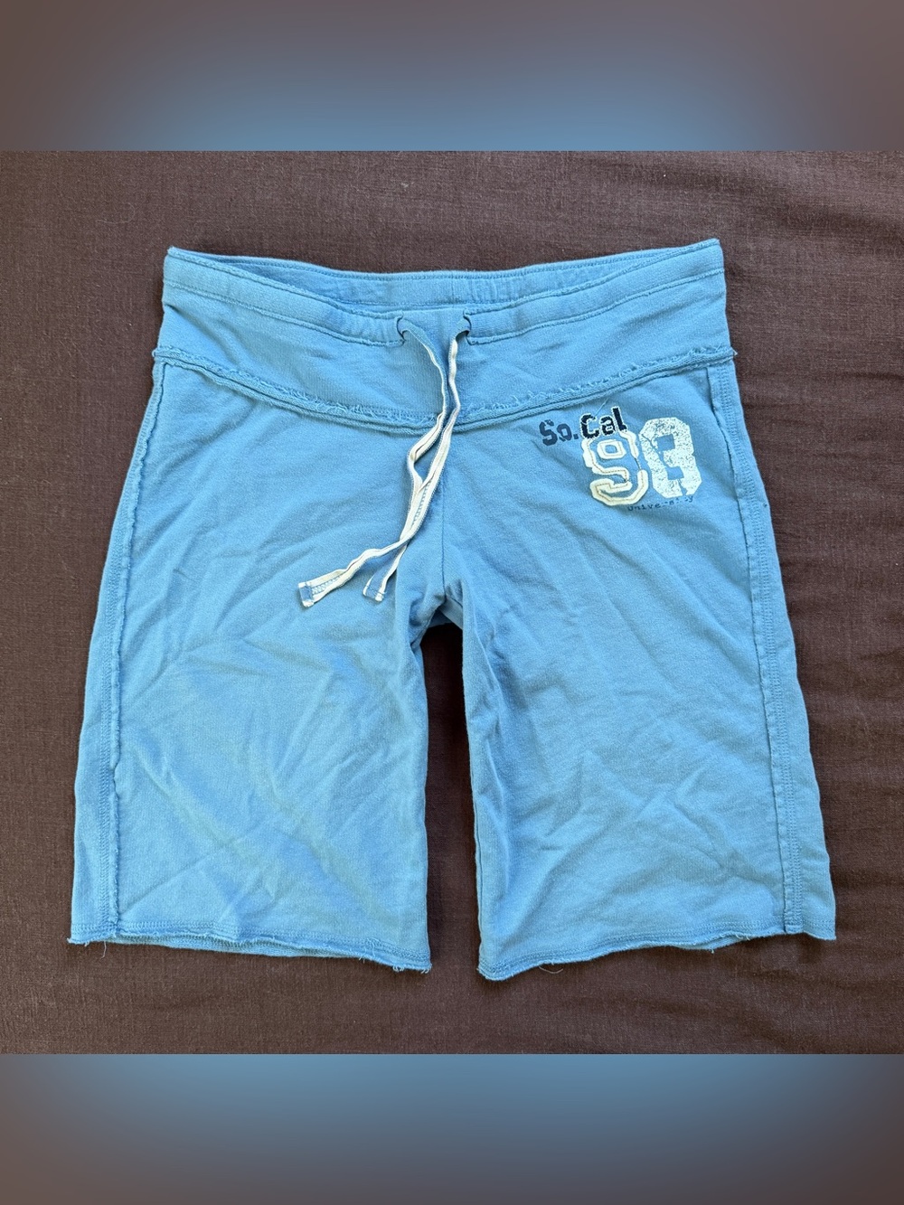 Y2K Mossimo Supply Co. Blue Low Rise Bermuda Sweat Shorts S